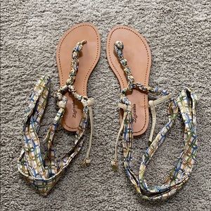 Zigisoho ankle wrap sandals